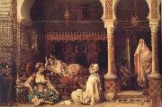 Jean-Baptiste Huysmans The Fortuneteller painting